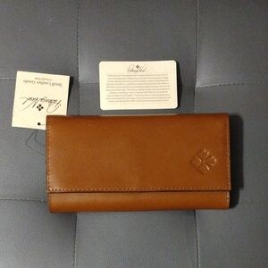 Patricia Nash Tan Leather Clutch